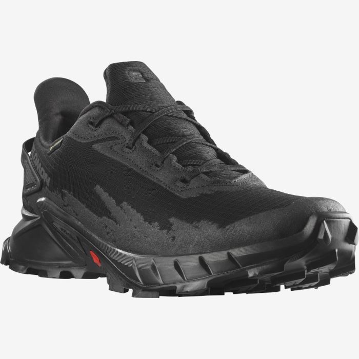 Salomon ALPHACROSS 4 GORE-TEX Muške Tenisice Za Trčanje Crne Crne Crne | T22kMfjP