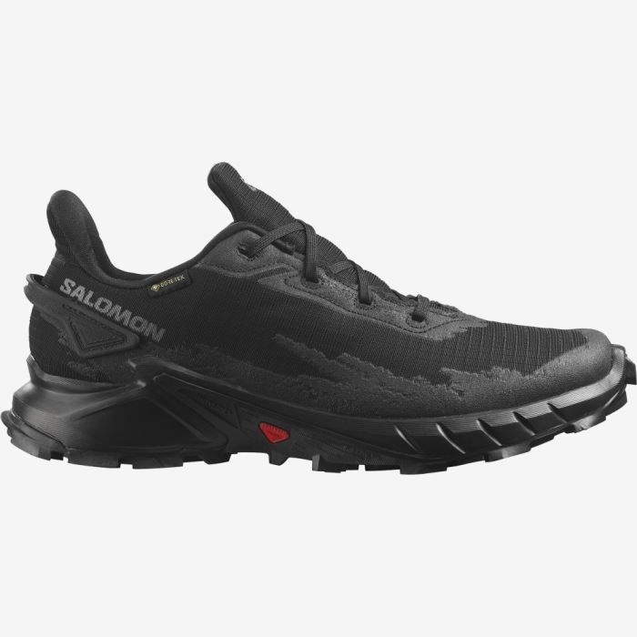 Salomon ALPHACROSS 4 GORE-TEX Muške Tenisice Za Trčanje Crne Crne Crne | T22kMfjP