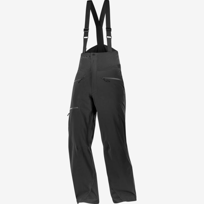 Salomon BRILLIANT SUSPENDERS Muške Hlače Crne | q4DD0WCa