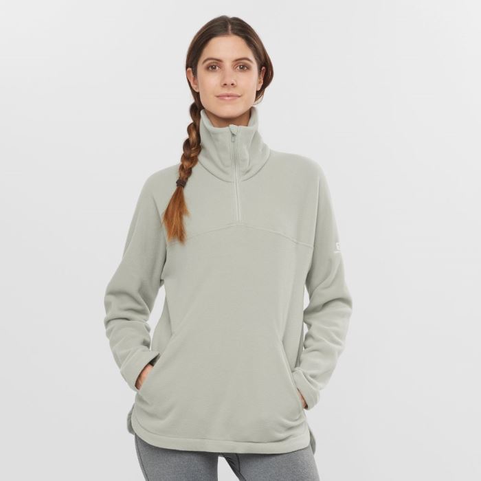 Salomon ESSENTIAL COSY FLEECE Ženske Midlayers Wrought Iron | jpiUEKd8