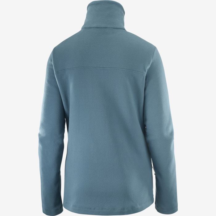 Salomon ESSENTIAL COSY FLEECE Ženske Midlayers Plave | vZPgogWI