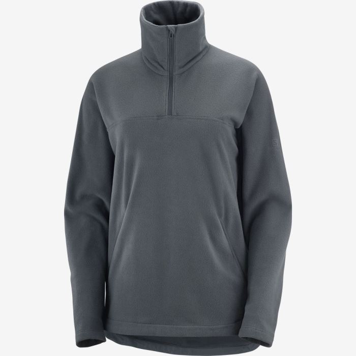 Salomon ESSENTIAL COSY FLEECE Ženske Midlayers Ebony | zPCm9x5E