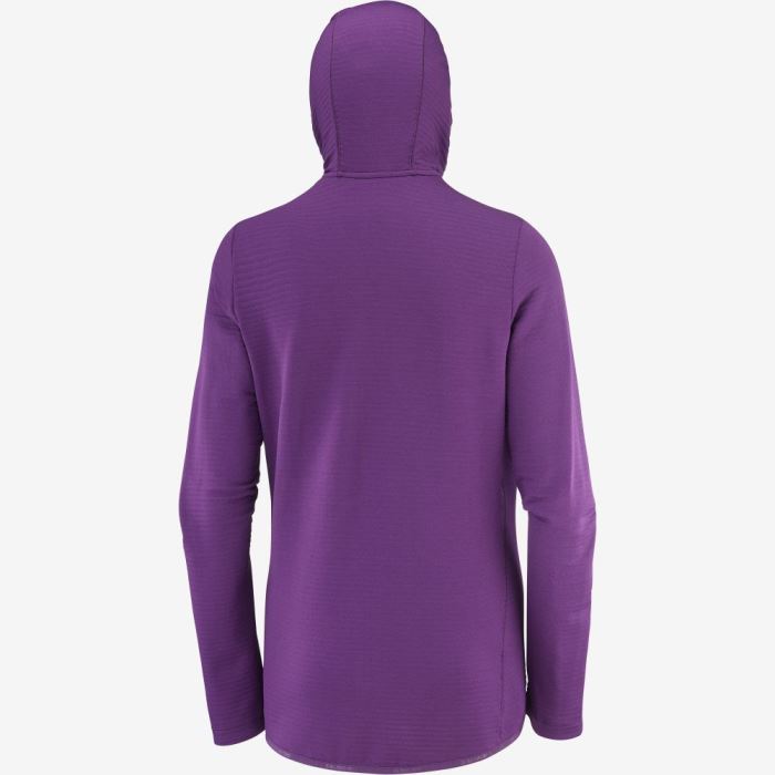 Salomon ESSENTIAL LIGHTWARM HOODED Ženske Midlayers Crown Jewel | C0L1D3FF