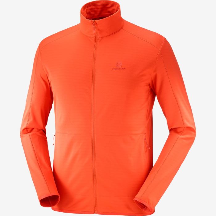 Salomon ESSENTIAL LIGHTWARM Muške Midlayers Crvene | jw3J7dh9