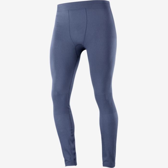 Salomon ESSENTIAL SEAMLESS Muške Hulahopke Indigo | lZMao9No