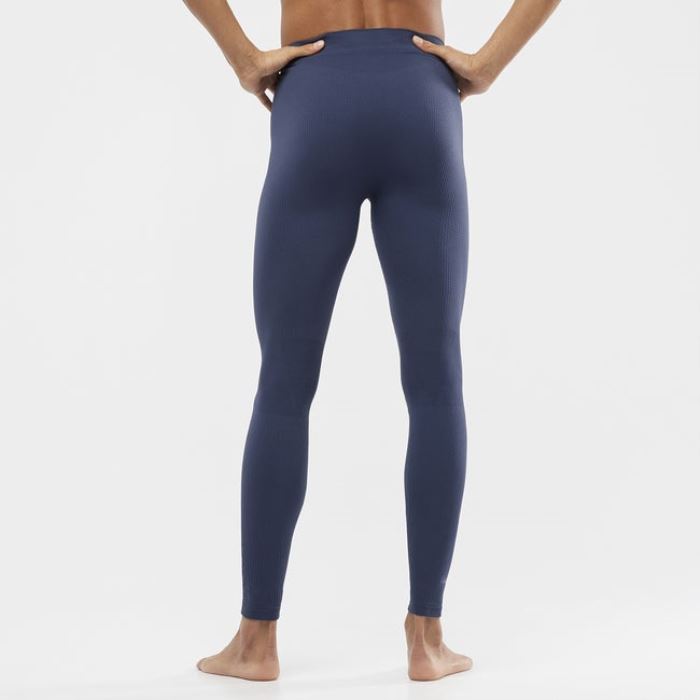 Salomon ESSENTIAL SEAMLESS Muške Hulahopke Indigo | lZMao9No