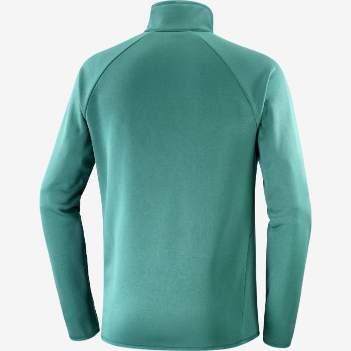 Salomon ESSENTIAL WARM HALF ZIP Muške Midlayers Pacific | izF5Dn4J