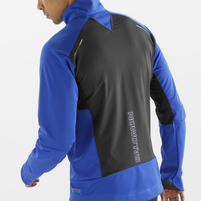 Salomon GORE-TEX INFINIUM™ WINDSTOPPER® PRO Muške Jakne Plave | CJDJtTRo