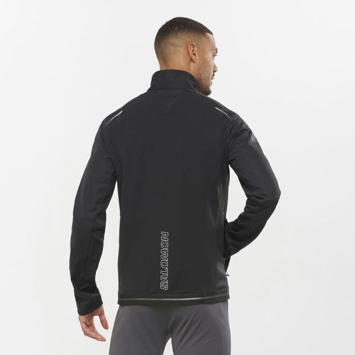 Salomon GORE-TEX INFINIUM™ WINDSTOPPER® Muške Jakne Crne | Nzaqxnfe