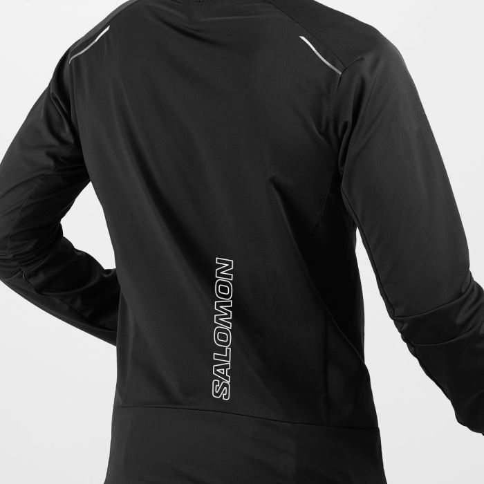 Salomon GORE-TEX INFINIUM™ WINDSTOPPER® PRO Muške Jakne Crne | zh6ARrO6