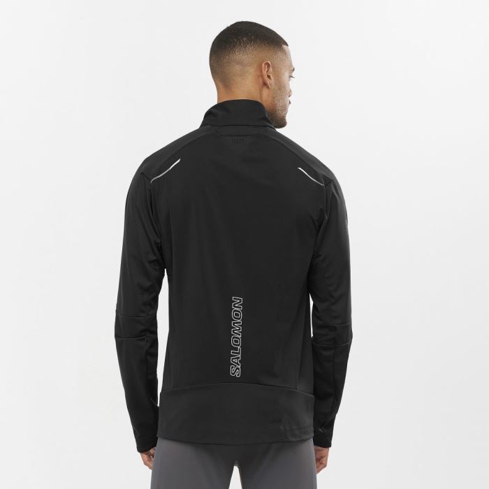 Salomon GORE-TEX INFINIUM™ WINDSTOPPER® PRO Muške Jakne Crne | zh6ARrO6