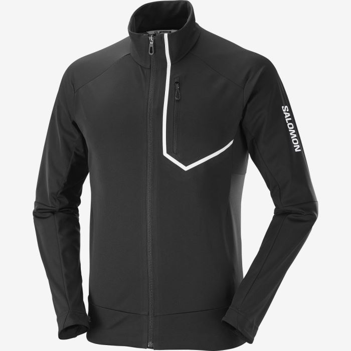 Salomon GORE-TEX INFINIUM™ WINDSTOPPER® PRO Muške Jakne Crne | zh6ARrO6