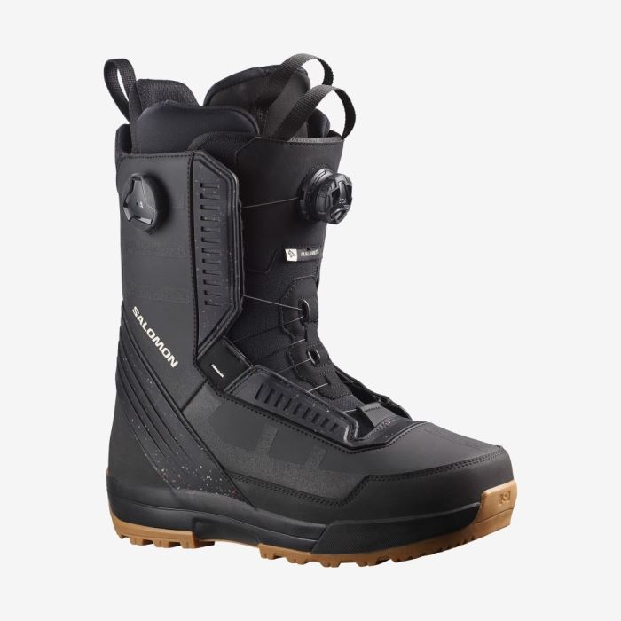 Salomon MALAMUTE DUAL BOA Muške Čizme Za Snowboard Crne Crne Crne | HBgSb9gv