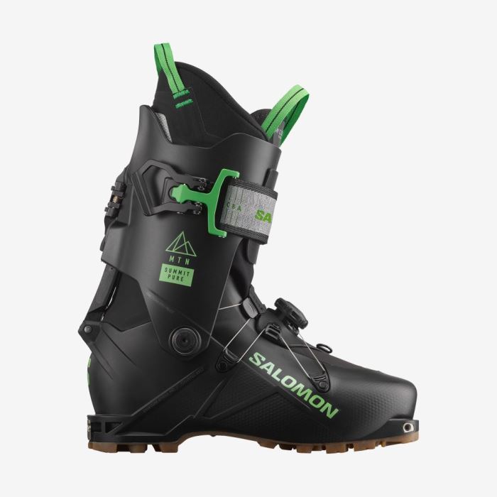 Salomon MTN SUMMIT PURE Muške Ski Boots Crne Zelene | HlqacvRs