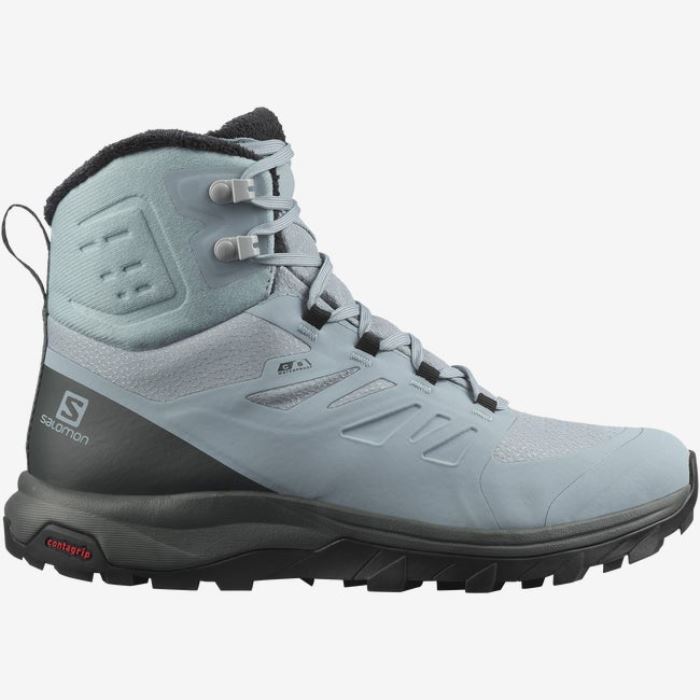 Salomon OUTBLAST THINSULATE™ CLIMASALOMON™ WATERPROOF Muške Cipele Za Hodanje Crne | N3ZbfGMx