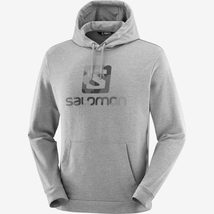 Salomon OUTLIFE LOGO SUMMER HEATHER Muške Midlayers Sive | R0mYEAlW