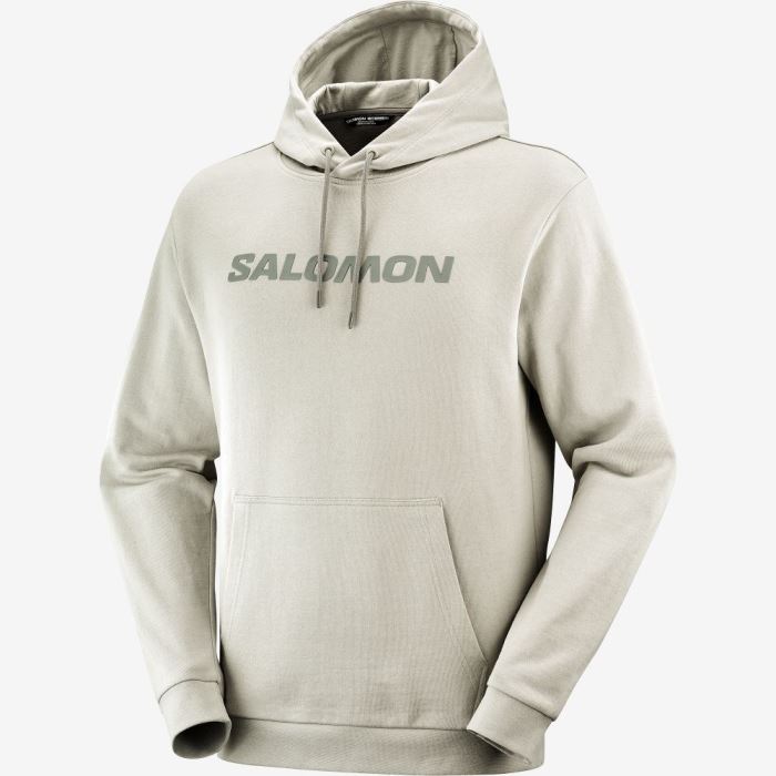 Salomon OUTLIFE LOGO WINTER Muške Midlayers Maslinasto Zelene | rjtJz3BL