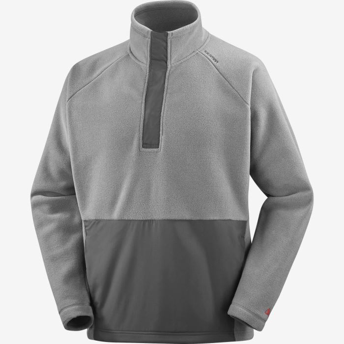 Salomon OUTLIFE POLARTEC HALF ZIP Ženske Midlayers Sive | XRC8K57p