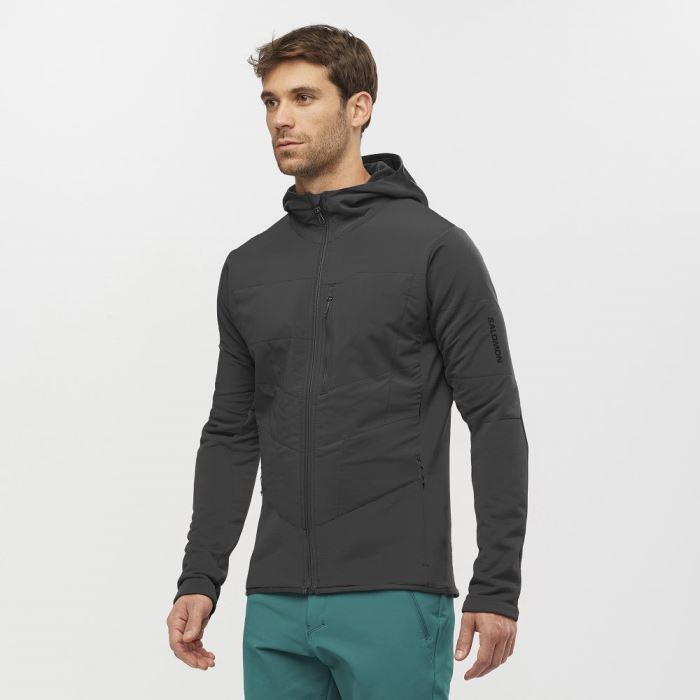 Salomon OUTLINE WARM HYBRID Muške Midlayers Crne | 80znJpP4