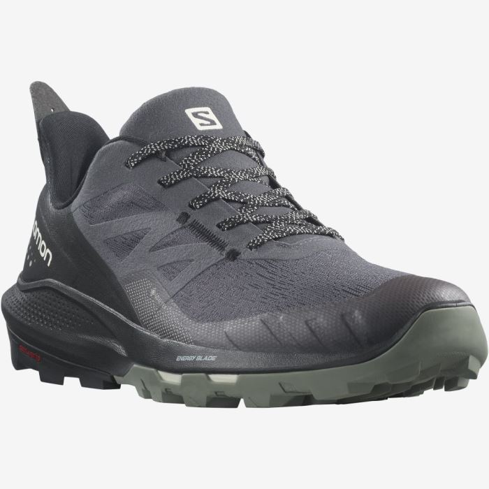 Salomon OUTPULSE GORE-TEX Muške Cipele Za Planinarenje Crne | E1Gfu6Eh