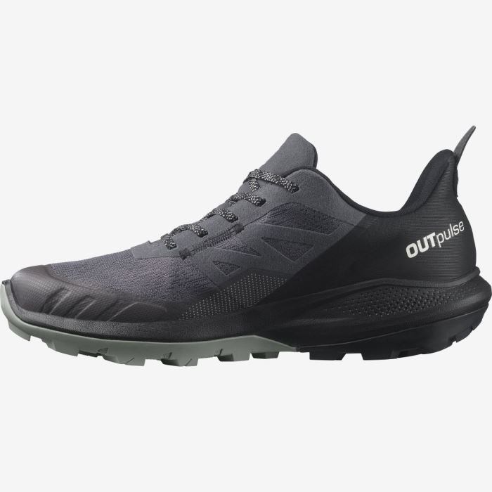 Salomon OUTPULSE GORE-TEX Muške Cipele Za Planinarenje Crne | E1Gfu6Eh