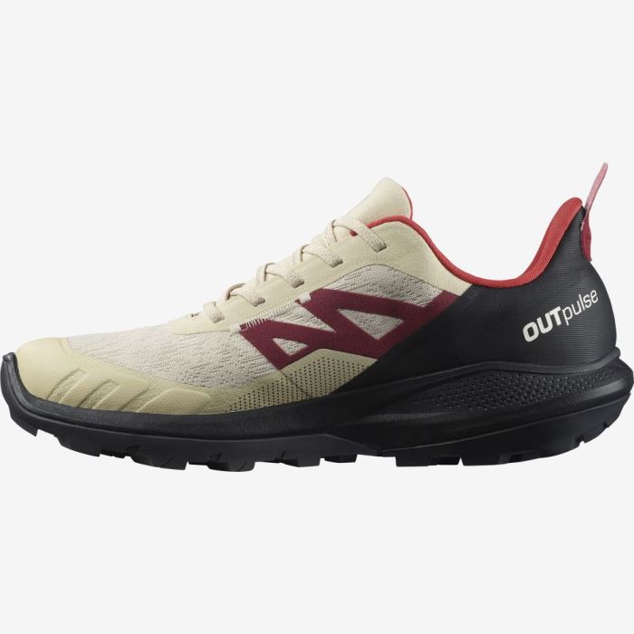 Salomon OUTPULSE GORE-TEX Muške Cipele Za Planinarenje Crne Crvene | e8Lbh0Sb