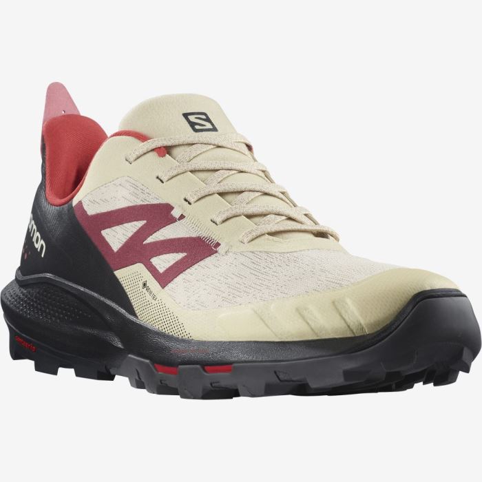 Salomon OUTPULSE GORE-TEX Muške Cipele Za Planinarenje Crne Crvene | e8Lbh0Sb