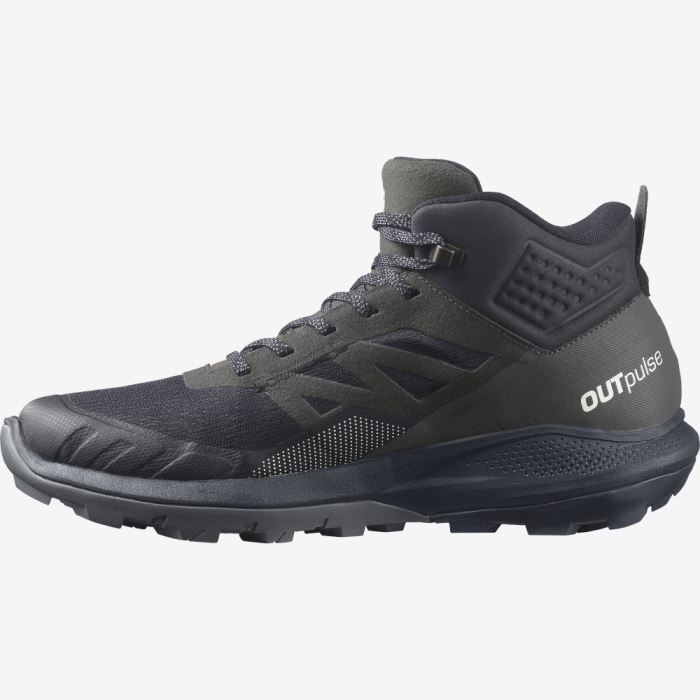 Salomon OUTPULSE MID GORE-TEX Muške Cipele Za Planinarenje Crne | szyCjCSc