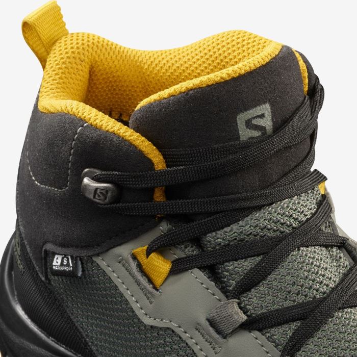 Salomon OUTWARD CLIMASALOMON™ WATERPROOF Dječje Cipele Za Planinarenje Sive Crne | SQj9NgIo