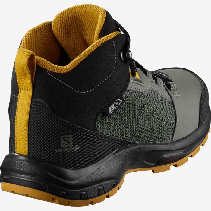 Salomon OUTWARD CLIMASALOMON™ WATERPROOF Dječje Cipele Za Planinarenje Sive Crne | SQj9NgIo