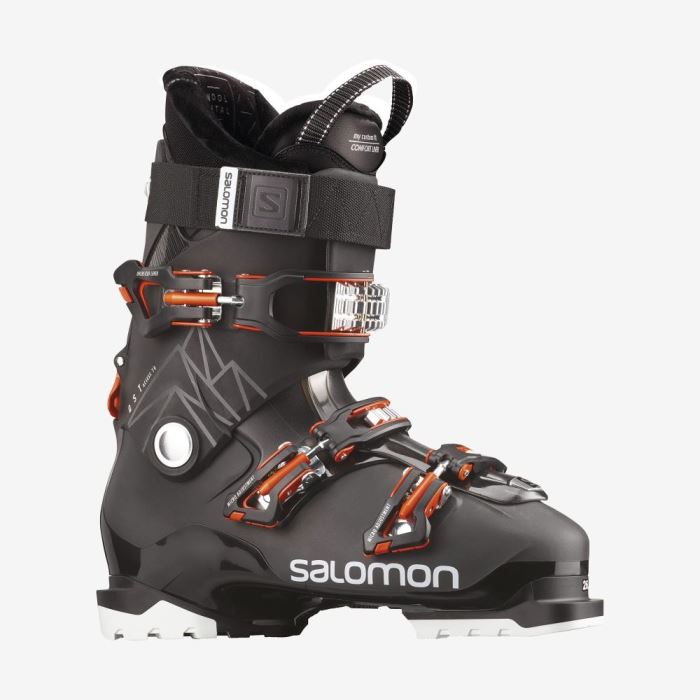 Salomon QST ACCESS 70 Muške Ski Boots Crne Tamno Sive Narančaste | 9J28AqT7