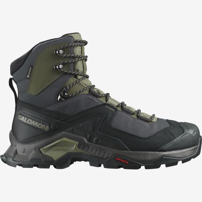 Salomon QUEST ELEMENT GORE-TEX Muške Cipele Za Planinarenje Crne Tamno Zelene Maslinasto Zelene | NPCCLx22