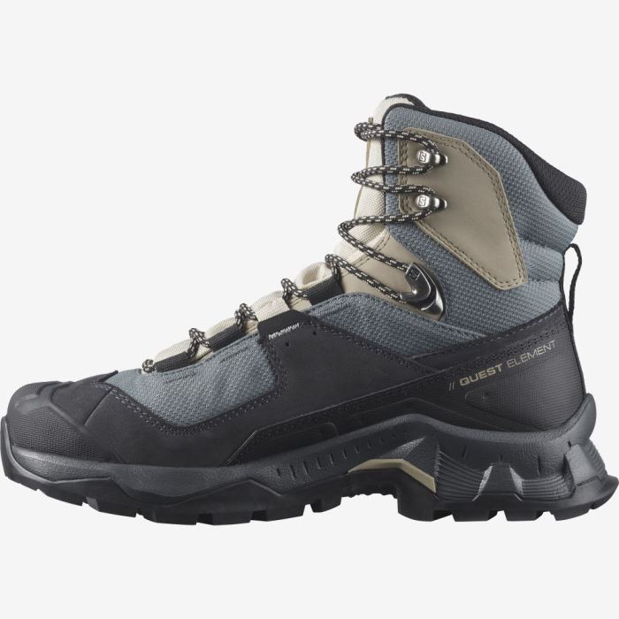 Salomon QUEST ELEMENT GORE-TEX Ženske Cipele Za Planinarenje Ebony / Rainy Day / Stormy Weather | bdqRoZIv