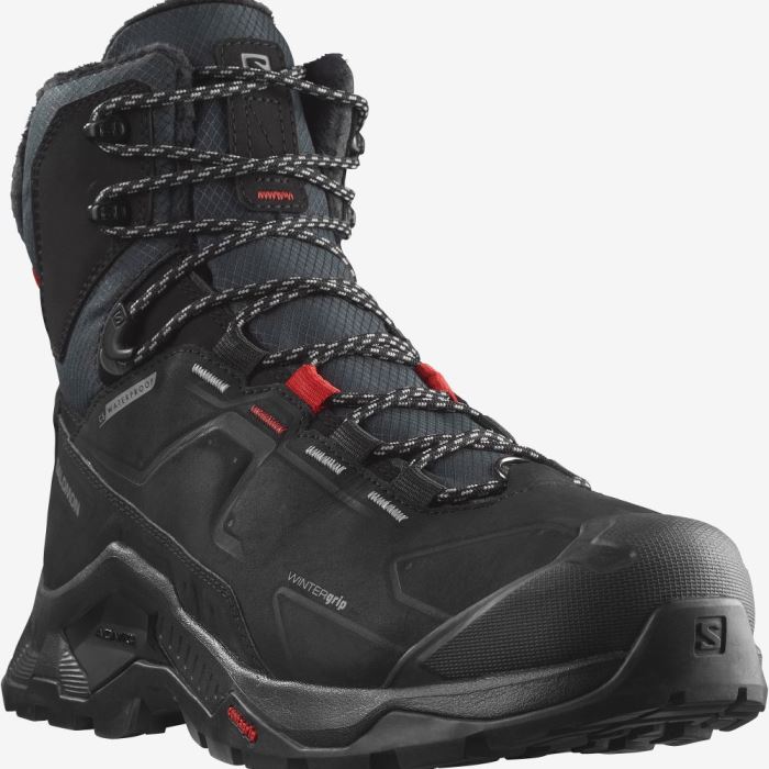 Salomon QUEST WINTER THINSULATE™ CLIMASALOMON™ WATERPROOF Ženske Cipele Za Hodanje Crne | o0yg6fOv