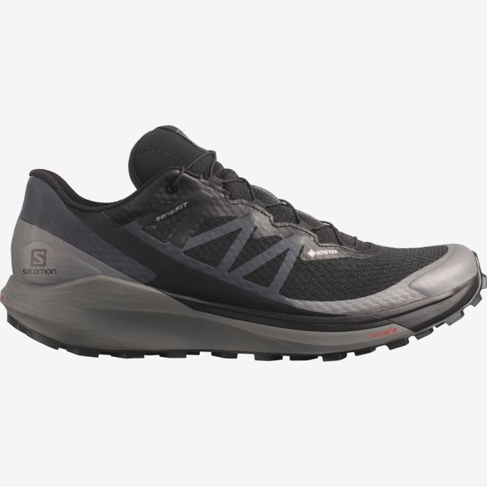 Salomon SENSE RIDE 4 GORE-TEX INVISIBLE FIT Muške Tenisice Za Trčanje Crne Crne | eQVQEe3C