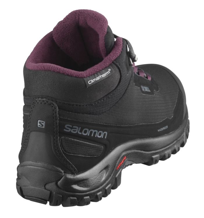 Salomon SHELTER CLIMASALOMON™ WATERPROOF Ženske Cipele Za Hodanje Crne | zKNDTYcW