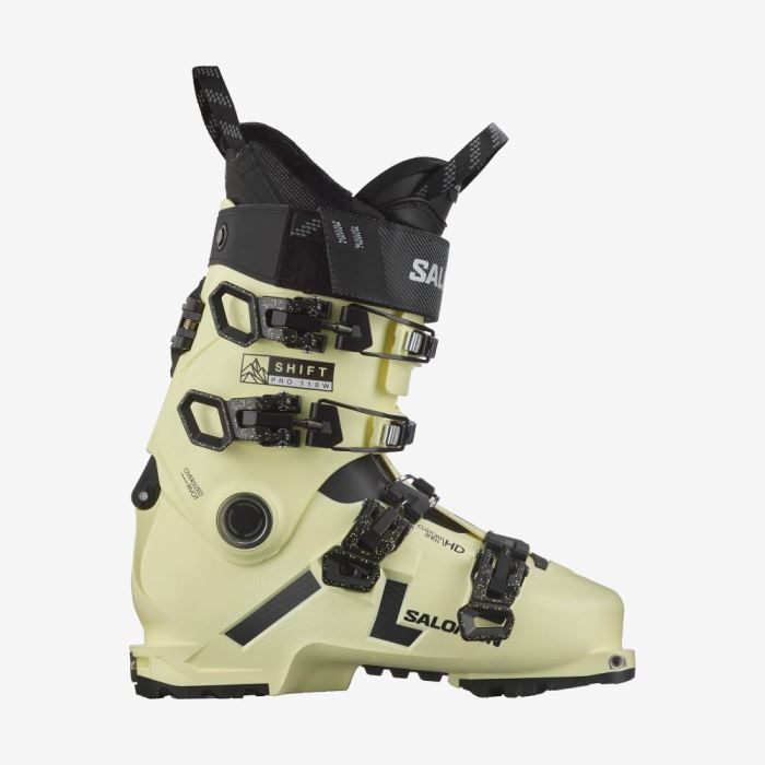 Salomon SHIFT PRO 110 AT Ženske Ski Boots Žute Crne Bijele | Lm3nZdRH