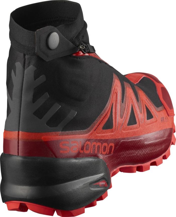 Salomon SNOWSPIKE CLIMASALOMON™ WATERPROOF Muške Tenisice Za Trčanje Crne Crvene Crvene | RxUseQ9M