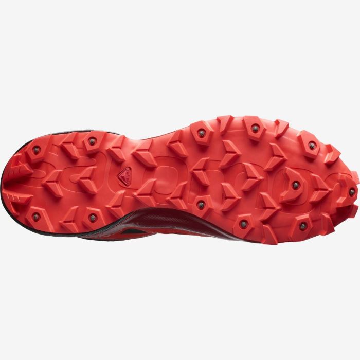 Salomon SNOWSPIKE CLIMASALOMON™ WATERPROOF Muške Tenisice Za Trčanje Crne Crvene Crvene | RxUseQ9M