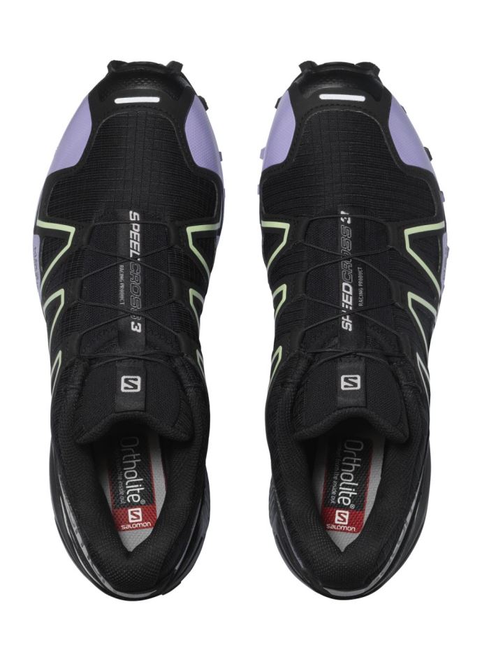 Salomon SPEEDCROSS 3 Muške Tenisice Crne Boje Lavande Zelene | aqZZx4hs