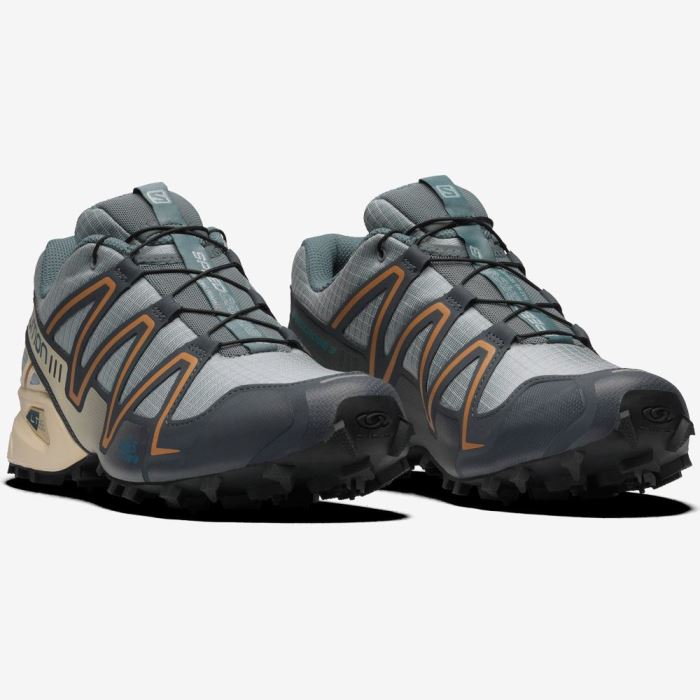 Salomon SPEEDCROSS 3 Muške Tenisice Quarry / Ebony / Bleached Sand | ydRCKRtP