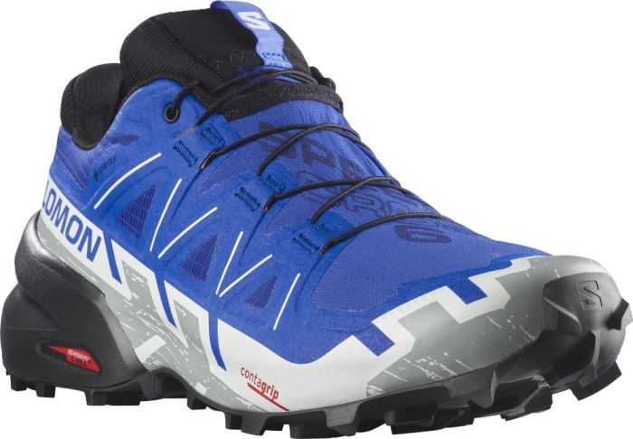 Salomon SPEEDCROSS 6 GORE-TEX Muške Tenisice Za Trčanje Plave Crne Bijele | MJ9FdG1i