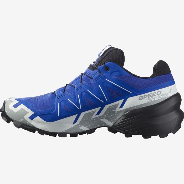 Salomon SPEEDCROSS 6 GORE-TEX Muške Tenisice Za Trčanje Plave Crne Bijele | MJ9FdG1i