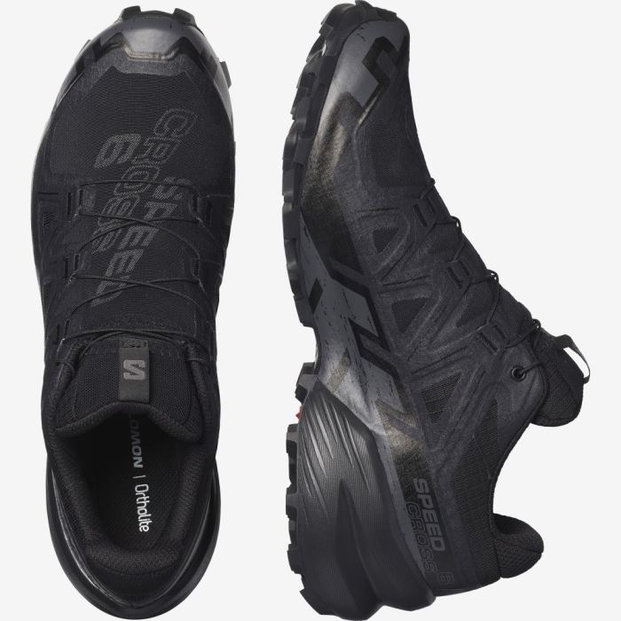 Salomon SPEEDCROSS 6 GORE-TEX Muške Tenisice Za Trčanje Crne Crne | cYPa6CVm