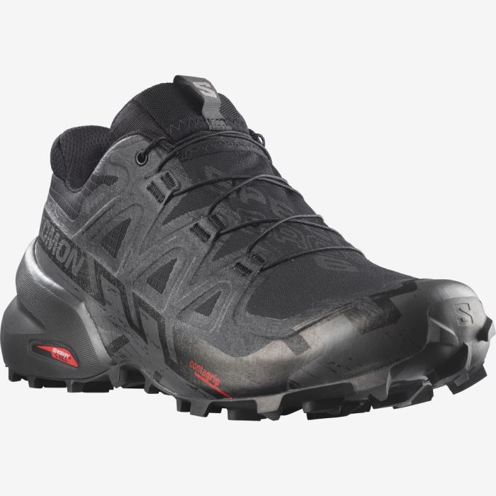 Salomon SPEEDCROSS 6 GORE-TEX Muške Tenisice Za Trčanje Crne Crne | cYPa6CVm