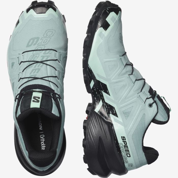 Salomon SPEEDCROSS 6 GORE-TEX Ženske Tenisice Za Trčanje Crne | ZOAFGAtX