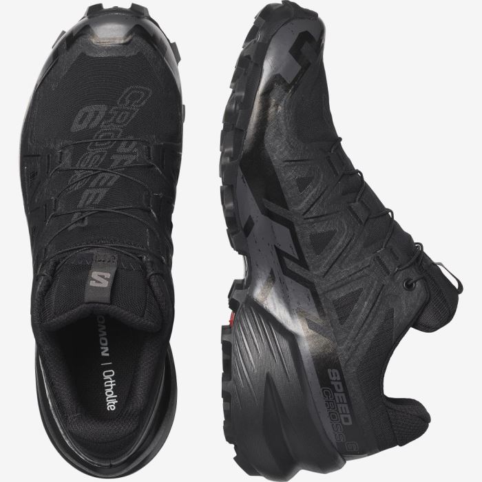 Salomon SPEEDCROSS 6 GORE-TEX Ženske Tenisice Za Trčanje Crne Crne | zp7gO9T8