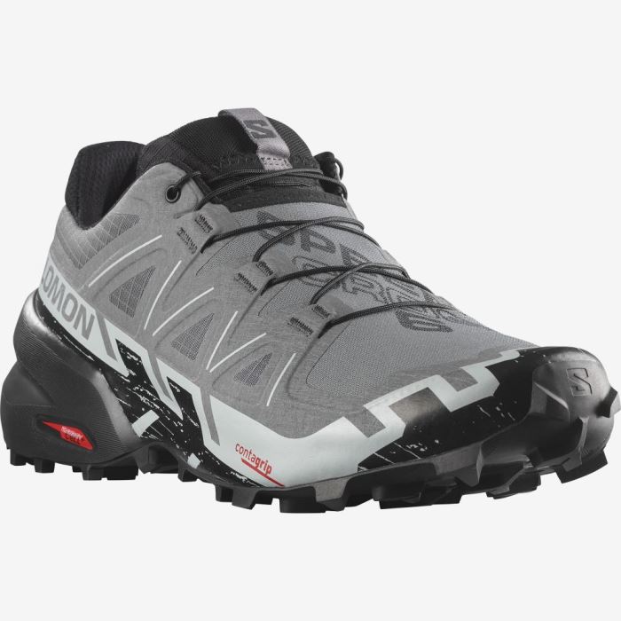 Salomon SPEEDCROSS 6 WIDE Muške Tenisice Za Trčanje Crne Plave | 6tBef13j