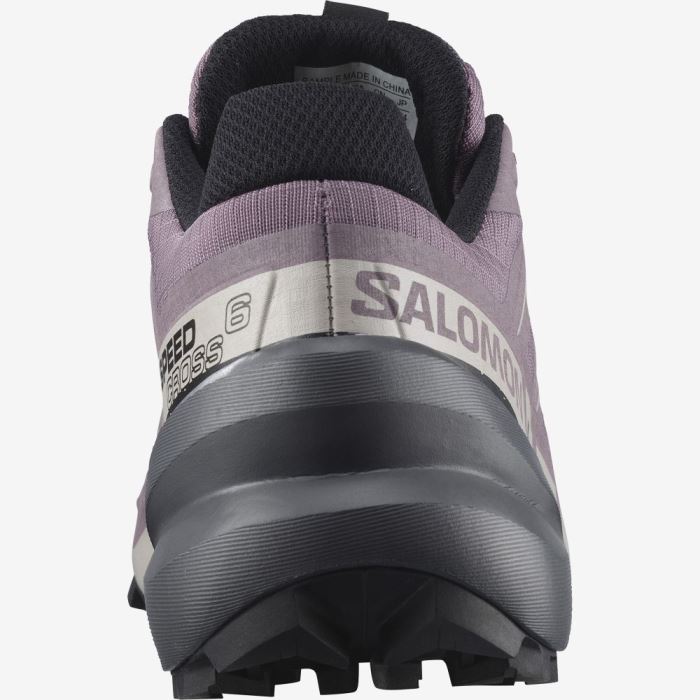 Salomon SPEEDCROSS 6 Ženske Tenisice Za Trčanje Crne Sive Roze | 0PxPy43F