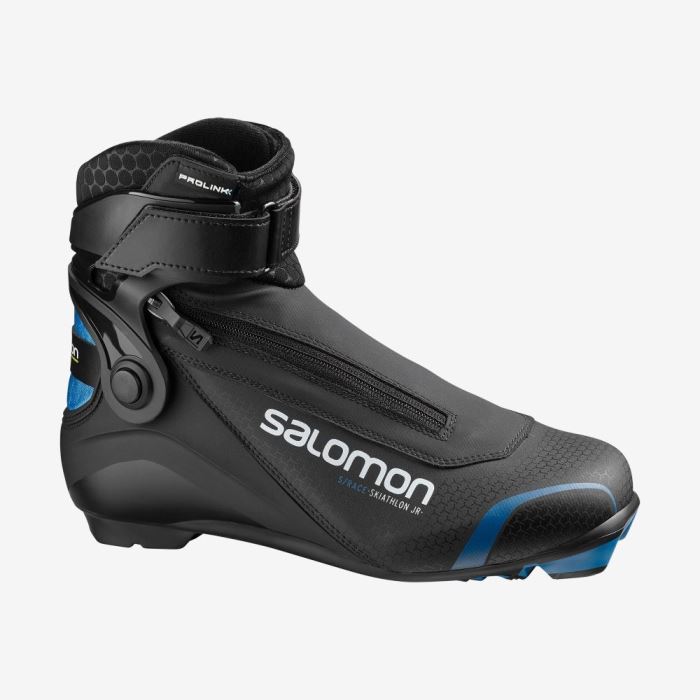 Salomon S/RACE SKIATHLON JUNIOR PROLINK Dječje Ski Boots Crne Plave | Bbe7TqBi